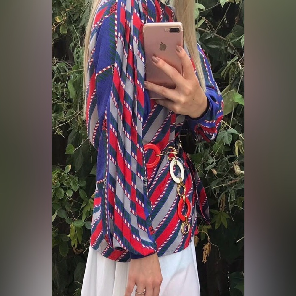 Colorful Striped Blouse